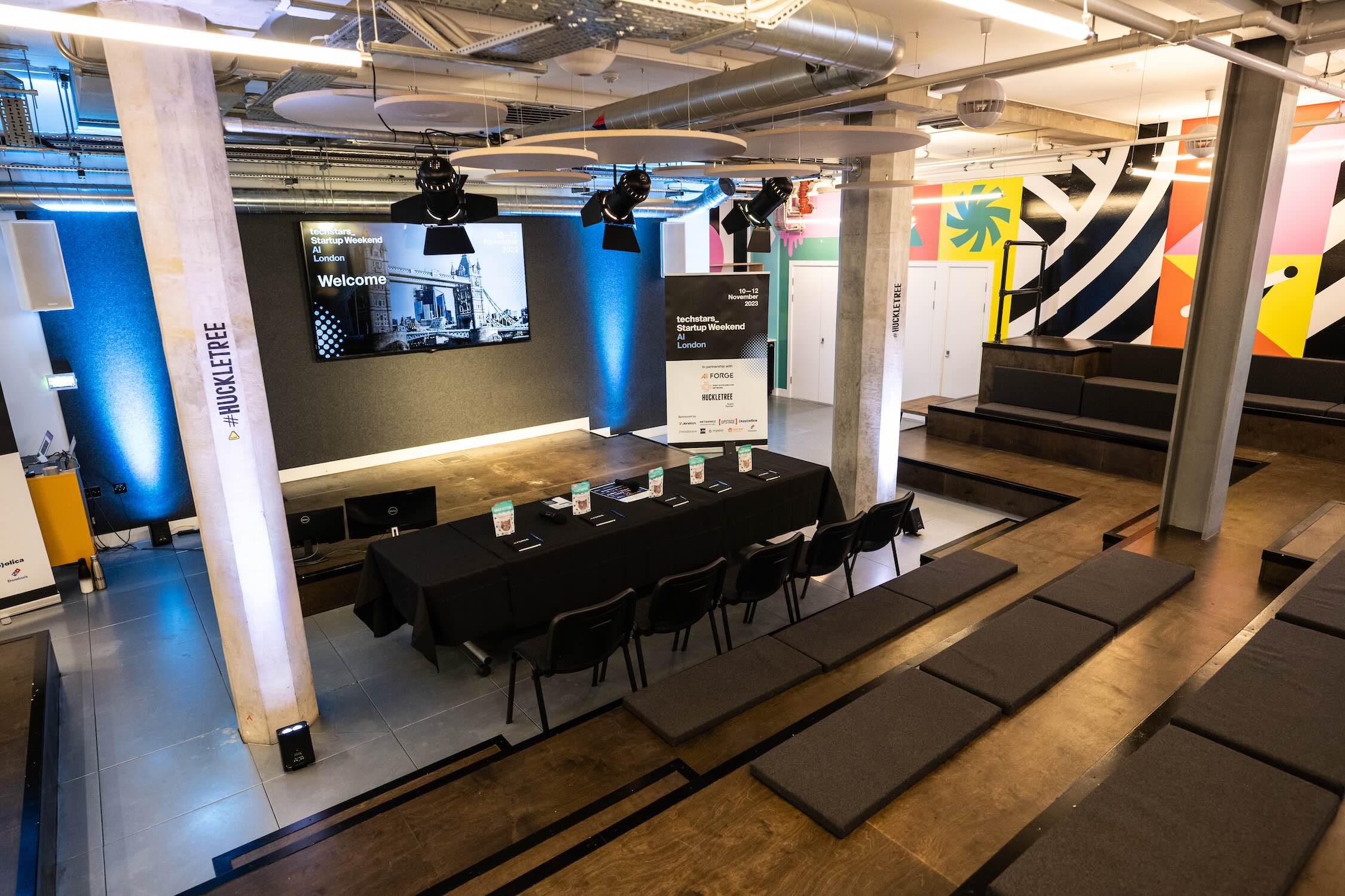 Stage set up and decorations